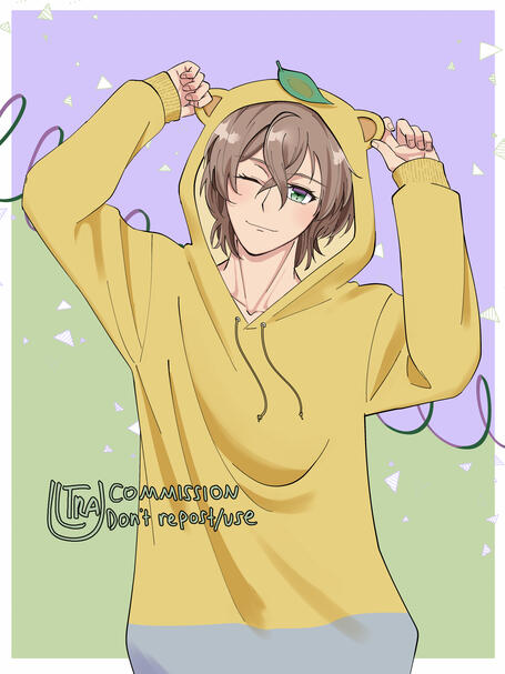 Coloured waist up